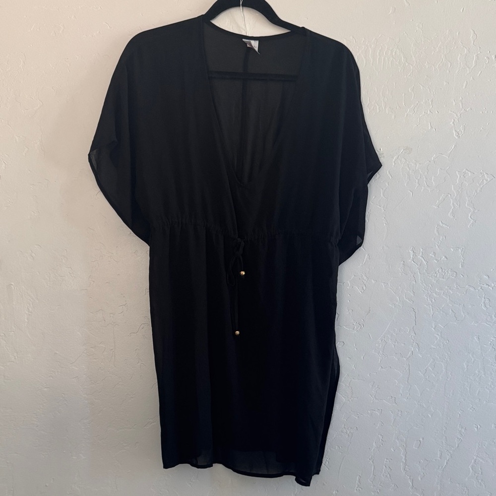 Merona Elegant Black bathing suit cover